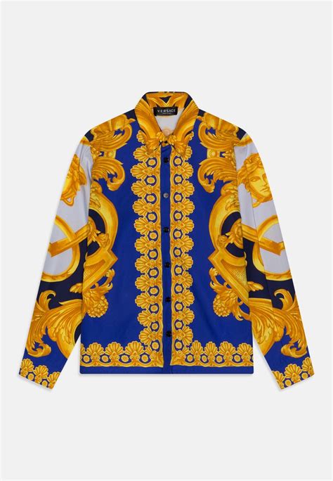 versace camicia cobalt|versace coats for women.